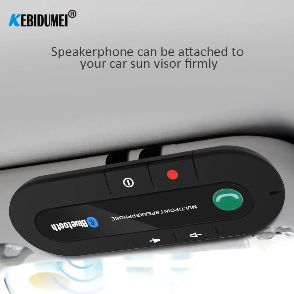 Автомобильный Bluetooth MP3 плеер беспроводной аудио приемник с зажимом для козырька