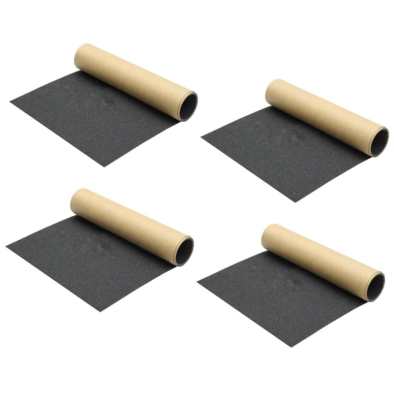 

4X 110X 27cm Waterproof Skateboard Skating Longboard Sandpaper Grip Tape