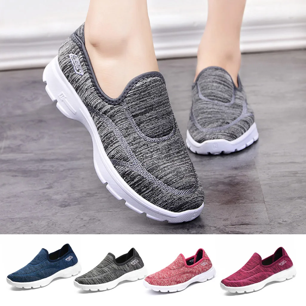 

Women's Vulcanize Shoes Solid Color Cloth Shoes Ladies Casual Slip-on Round Toe Women Shoes Sneakers Women Shoes 1021