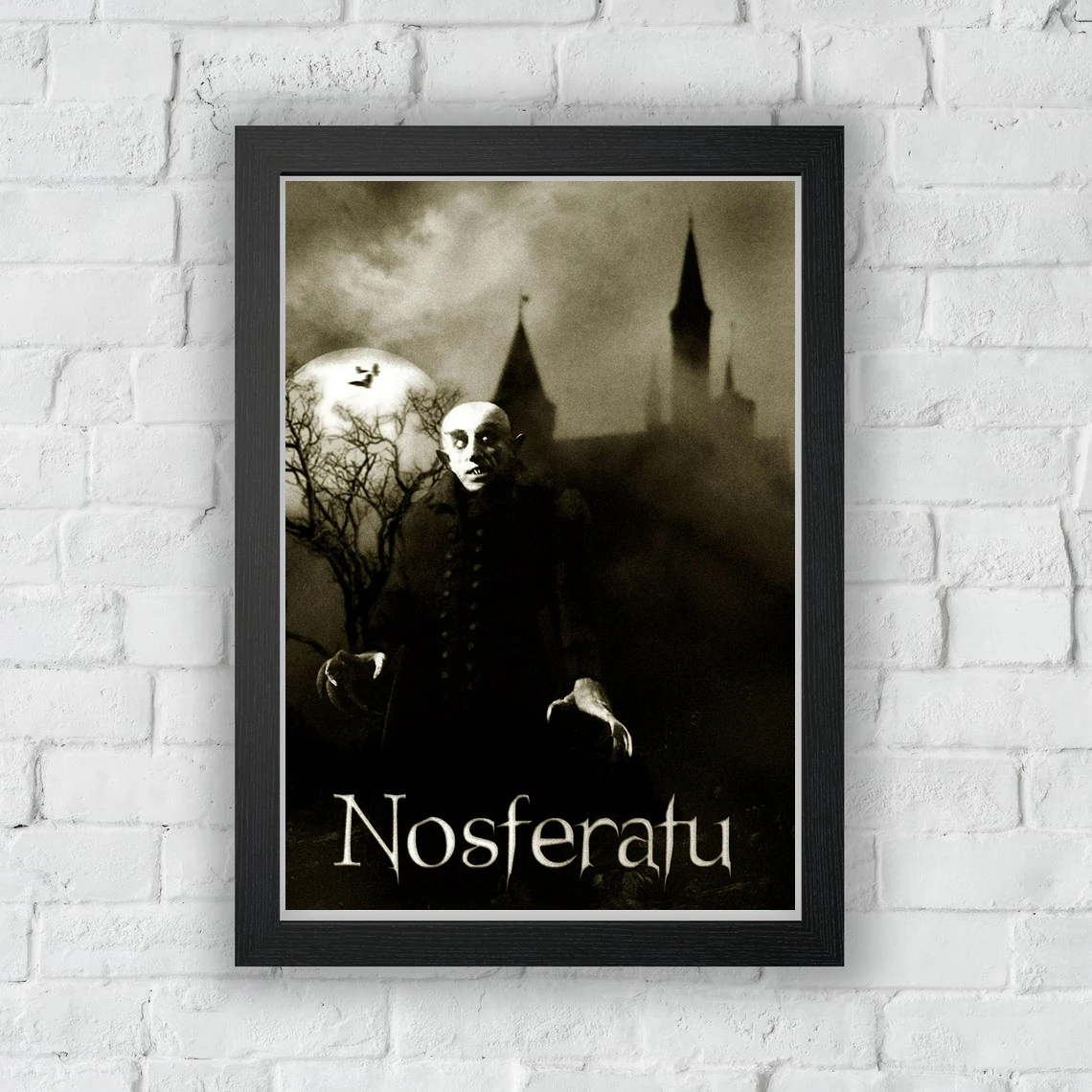 

Nosferatu + A Symphony of Horror (1922) Poster Silent German Horror Film Wall Decor Nosferatu, eine Symphonie des Grauens Art
