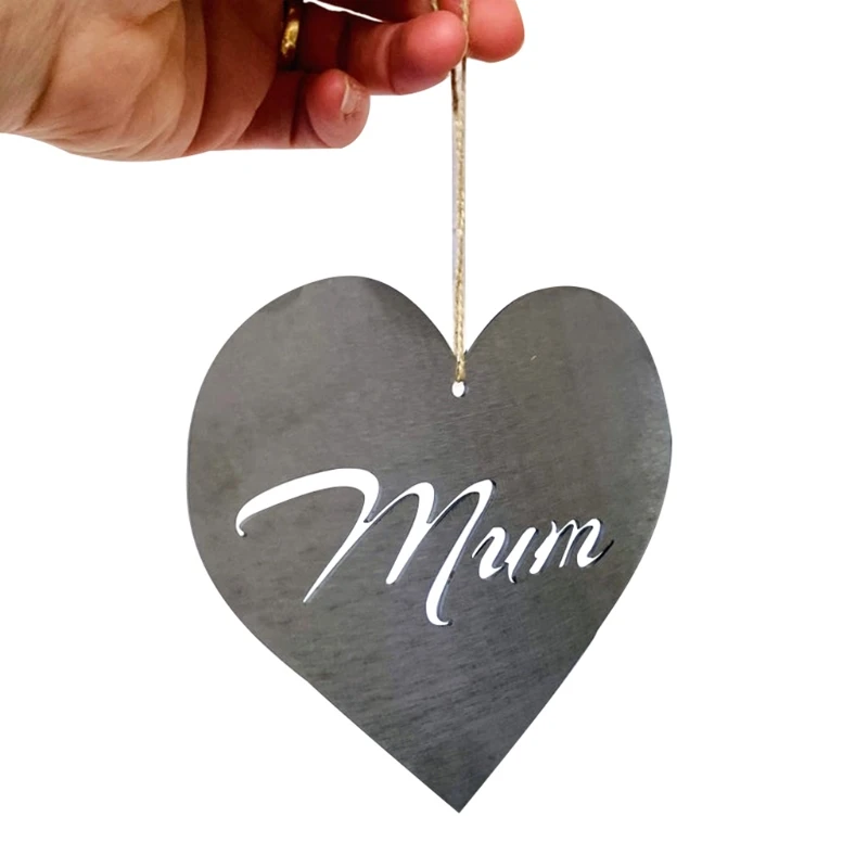 

Q0KF Mum Flower Garden Sculpture,Hand Forged Metal Rose Board Garden Art, Mother's Day Gift Home Decoration,Garden Sculpture