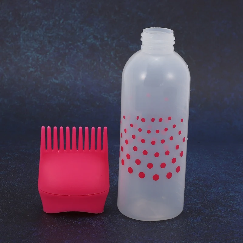 

3 Pcs Hot Hair Color Applicator Bottles,Root Comb Applicator Bottle, Hair Dye Bottle Applicator Brush Dispensing Salon Hair Colo