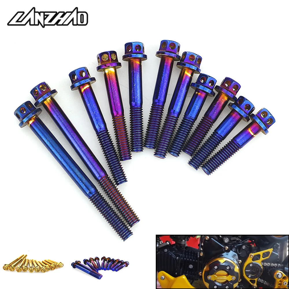 Набор болтов для двигателя мотоцикла крепежные винты из нержавеющей стали