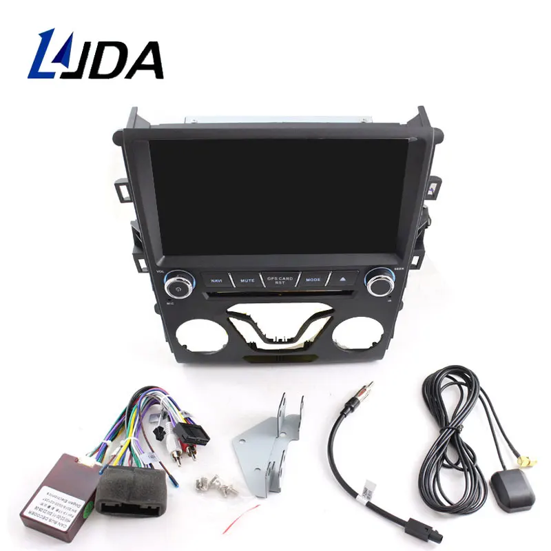 LJDA Android 10 автомобильный мультимедийный плеер для Ford Mondeo Fusion 2013 gps Навигация стерео CD DVD плеер wifi 1 Din автомагнитола