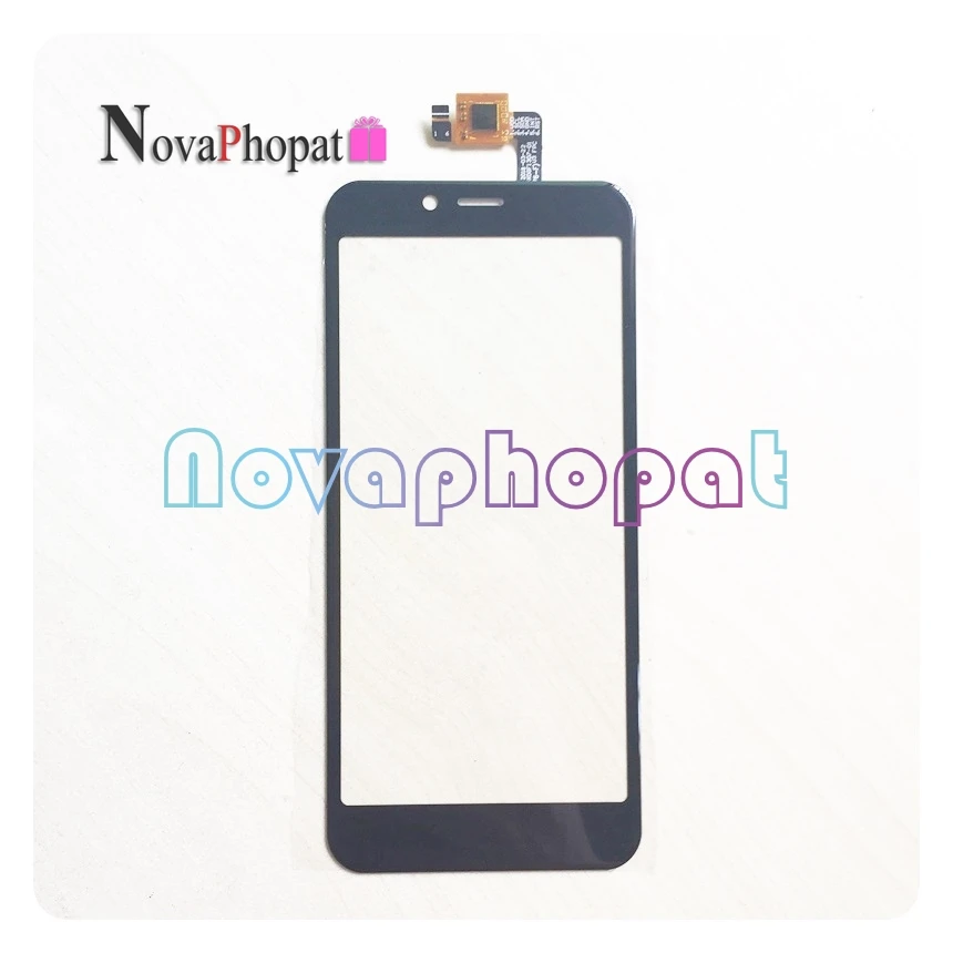 Novaphopat протестированный черный дигитайзер для Vertex Impress Click сенсорный экран