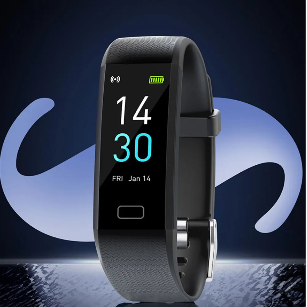 

New Hot S5 Men 's and Women Smart Watch Fitness Tracker Bracelet Temperature Heart Rate Sleep Ip68 Waterproof Smart Bracelet