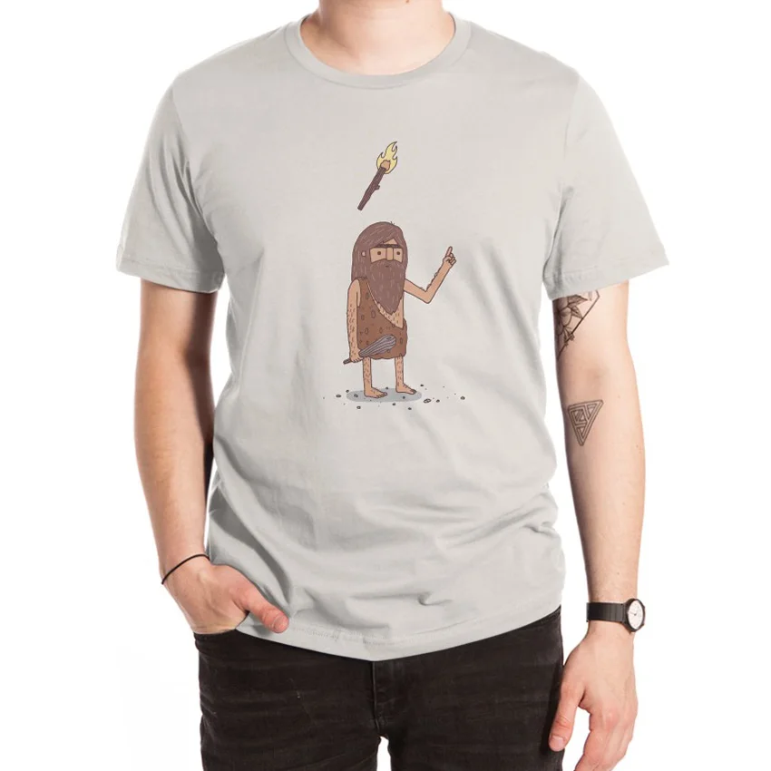 Предосветительная лампочка возраст футболка caveman cavemen neanderthal идеи лампа фонарь