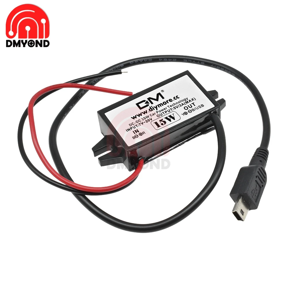 Автомобильный преобразователь напряжения с 12 В на 5 3 А 15 Вт для зарядки USB