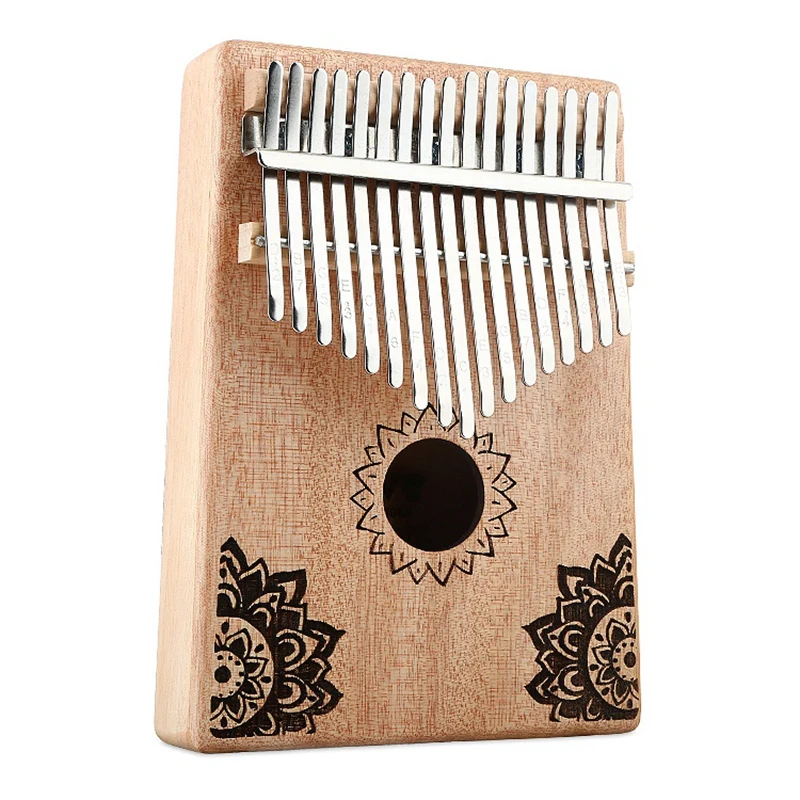 

1 Set 18.5 X 13.5 X 3.2Cm 17 Key Kalimba African Thumb Finger Piano & 1 Set 18.5 X 13.5 X 3Cm Kalimba Thumb Piano
