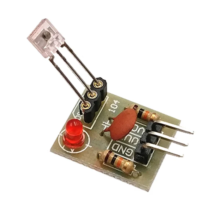 Приемный модуль лазерного датчика (трубка без модуляции) имеет высокий уровень