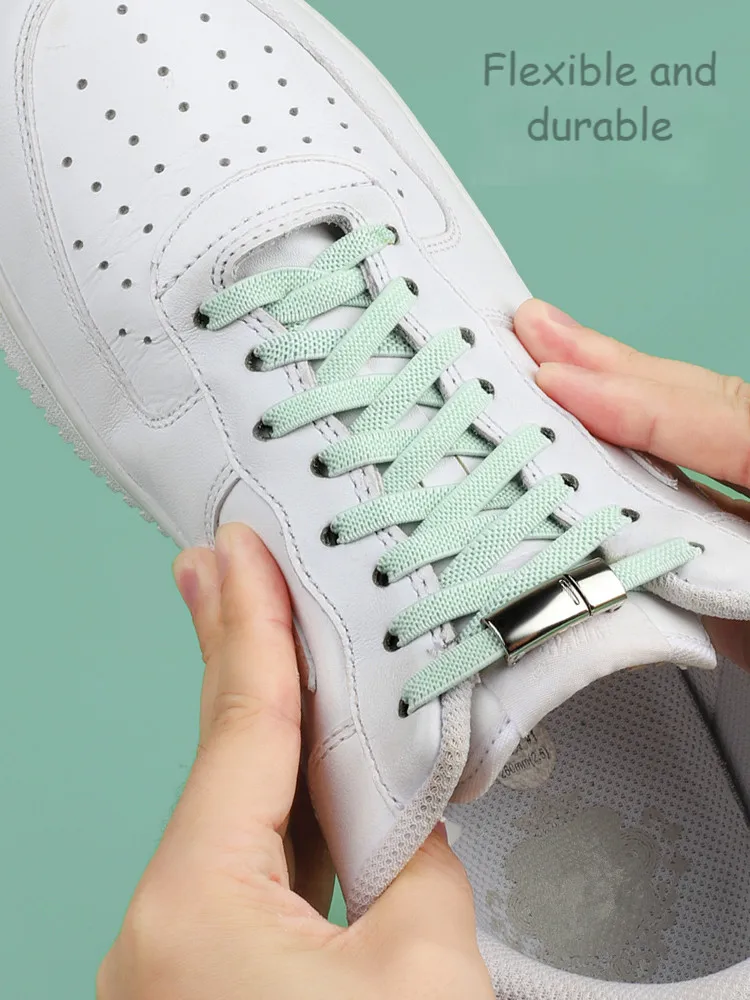 Magnetic Without screws Shoelaces New upgrade Elastic No tie shoe laces Sneakers Laces Shoes Lazy Shoelace Lock Fits All Crowd