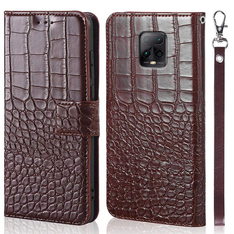

Flip Case For Xiaomi Redmi Note 9 Case Crocodile texture leather back Cover For Redmi Note 9 pro RedmiNote9 6.53 Phone Cases
