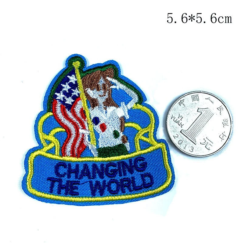 Нашивки с надписью Fine Clean Up аппликации Love To Swap для шитья значки сделай сам 3D