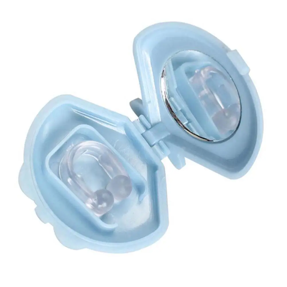 

1pc Silicone Magnetic Nose Clip Mini Portable Anti Snoring Stopper Silent Sleep Aid Night Guard Anti Snoring Health Care Device