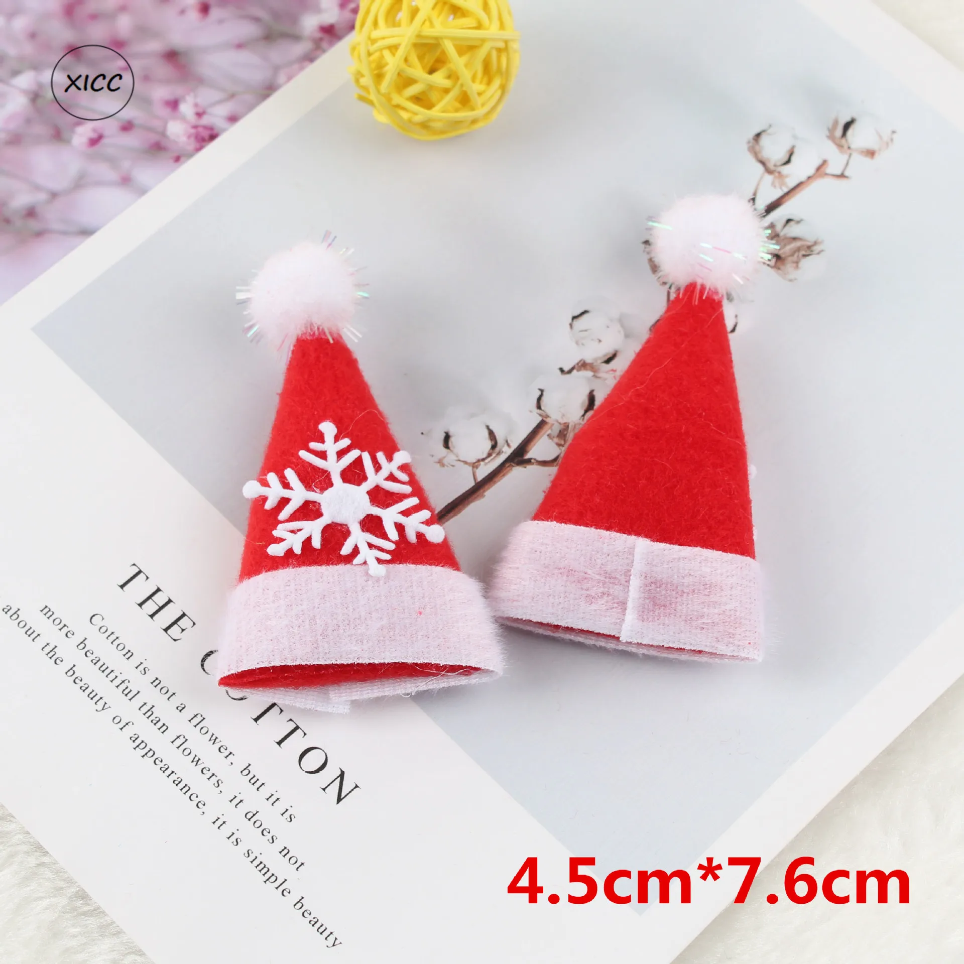 1pc hat-1 XICC DIY хлопковое войлочное Рождественское украшение новогодние подарки Санта Клаус Рождественская елка искусственные настенные подвесные украшения для дома - Цвет: 1pc hat-1