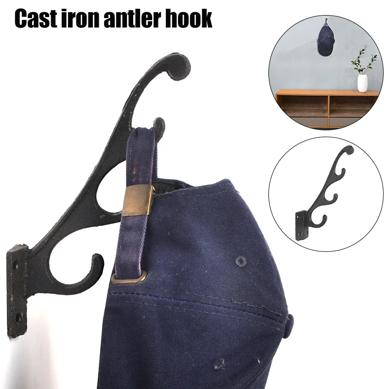 

Wrought Iron Antler Hook Wall Mounted Multipurpose Rustic Hooks for Home Living Room Garden Decoration 2020ing