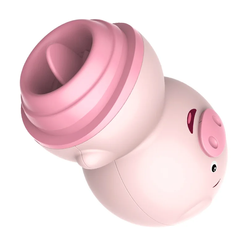 Стрижка в форме свиньи зарядка через USB мощное лизание язык вибратор сосков