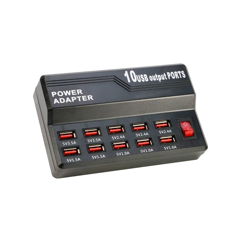 10 USB мощность быстрая зарядная станция многопортовое зарядное устройство для IPhone 7 5 5S 6 6S Plus Ipad LG samsung huawei адаптер переменного тока зарядное устройство розетка