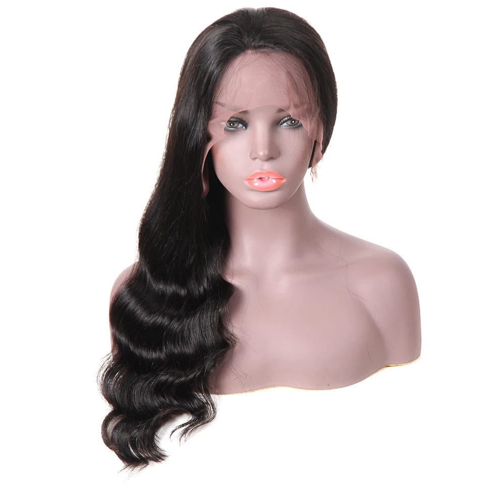 Парики из натуральных волос на кружеве волнистые перуанские прямые волосы