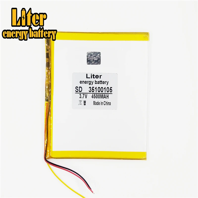 

3 line 3.7V,4500mAH 35100105 35100110 (polymer lithium ion battery) Li-ion battery for tablet pc 7 inch 8 inch 9inch