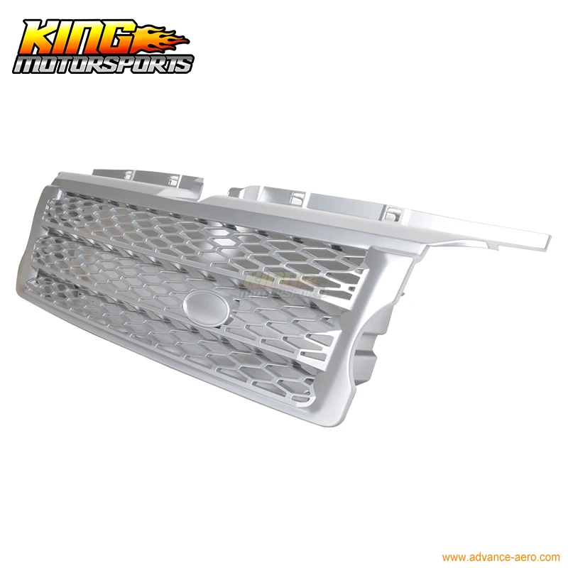 Подходит для 2006-2009 Land Range Rover Sport Silver передняя капот гриль 07 08 США бесплатная