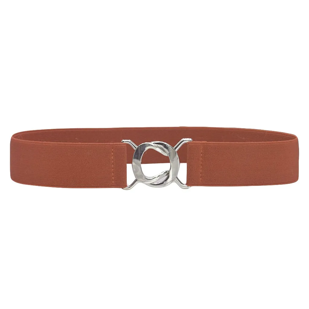 

Fashion Women Ladies Retro Leather Waist Belt Body Belt Simple Wide Elastic Belt