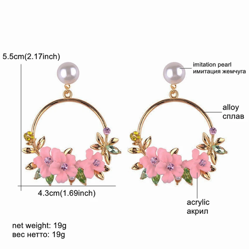 Трендовые женские серьги DiLiCa аксессуары для женщин висячие серьги-подвески |