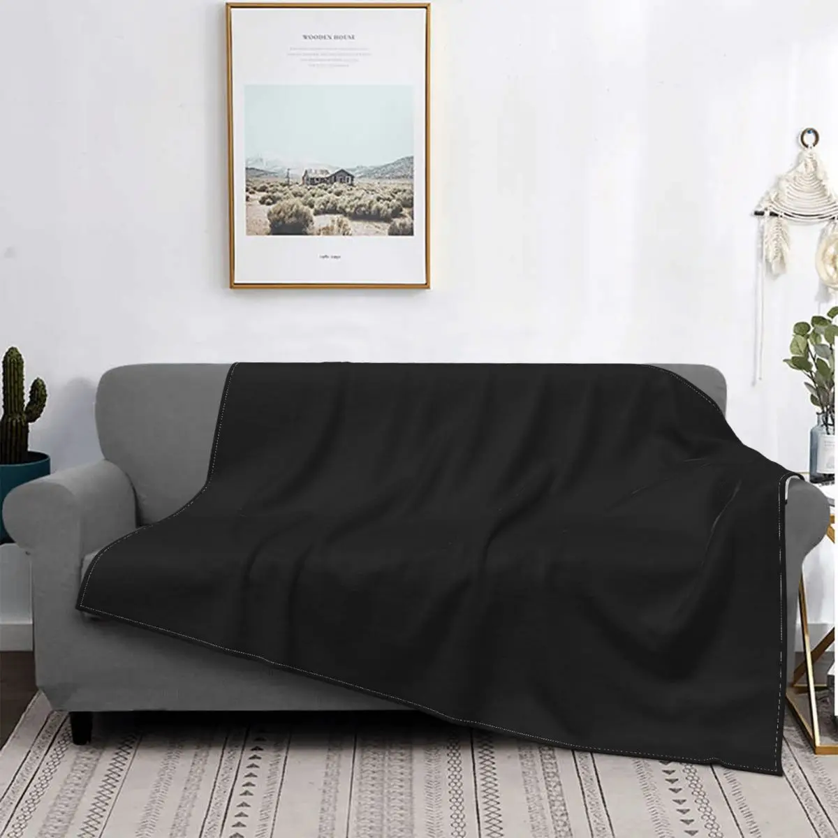 

Manta de fondo negro liso, para cama colcha, alfombra a cuadros, colchas, manta con capucha para cama
