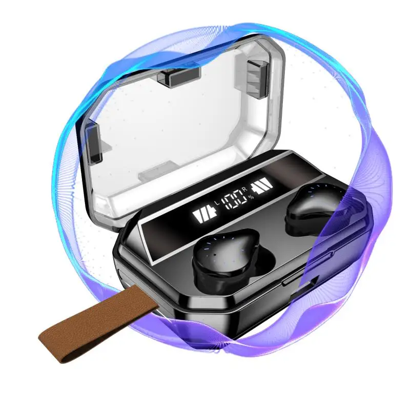 8000 мАч TWS 9D стерео Hifi Bluetooth 5,0 наушники светодиодный дисплей IPX7 водонепроницаемые наушники беспроводные гарнитуры