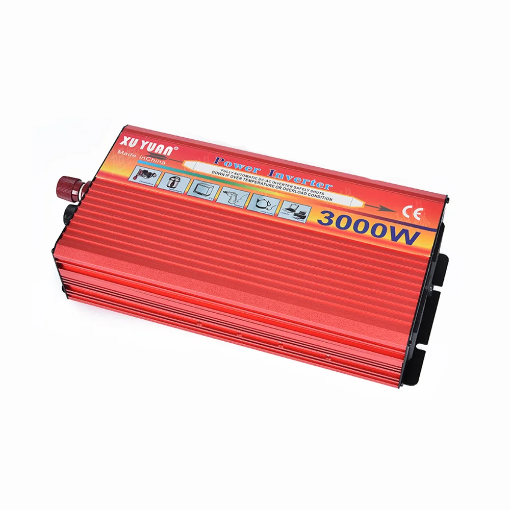 3000 Вт портативный автомобильный инвертор солнечной энергии синусоидальный
