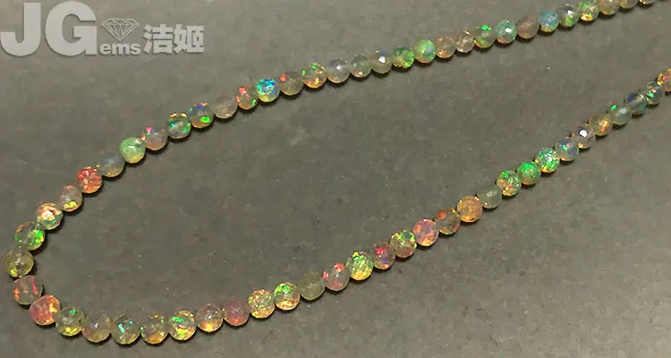 DIY 1 Strand натуральный Эфиопский Опал многоцветной граненый круглый для изготовления украшений ожерелья и браслеты