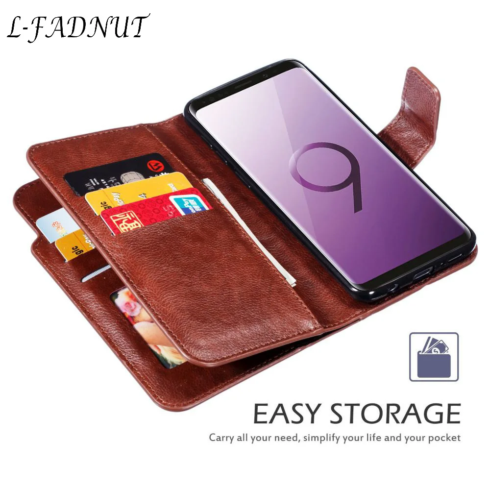 L-FADUNT Learther Layers откидной Чехол-бумажник для Samsung Galaxy Note 10 Plus S9 S10 S8 S7 edge S20 Ультра