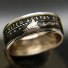 Кольца-монеты в стиле ретро, резные кольца в американском стиле 1778, статуя волка в долларах Моргана, кольца для сбора, вечерние ювелирные изделия на годовщину