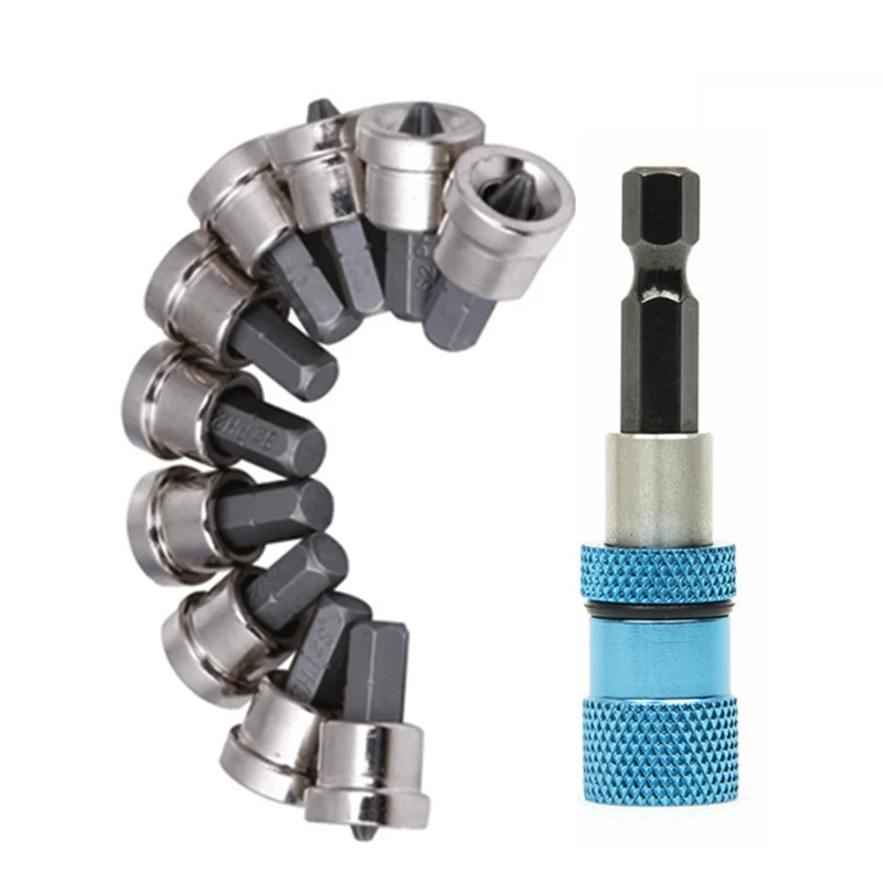 

Screwdriver Drywall Bit Quick Release Connecting Rod Locator Accessories