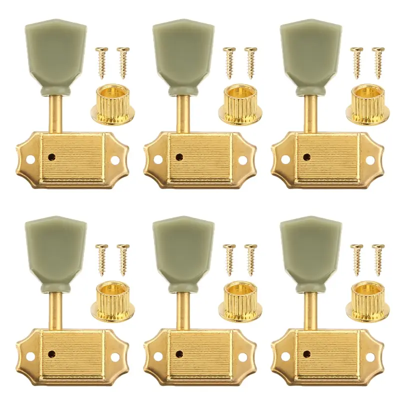 6Pcs Steel Guitar Machine Head 3Lx3R Tuners String Tuning Pegs Keys Accessories for Gibson Les Paul | Спорт и развлечения