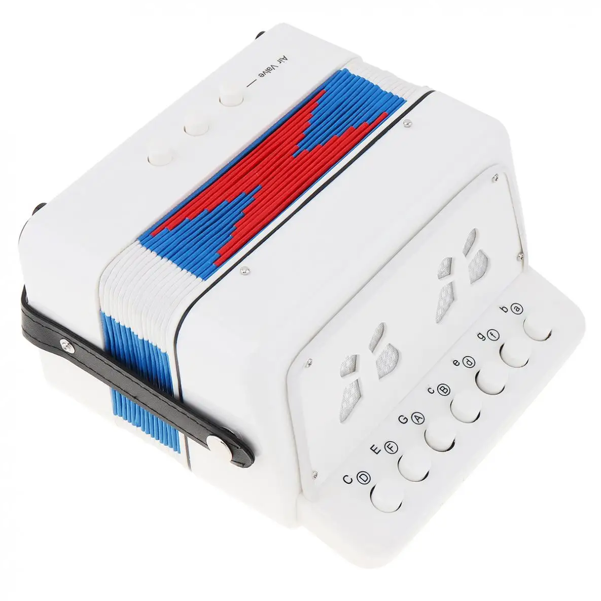 

Mini Kids Accordion 7 Key 2 Bass Educational Children Beginner Music Instrument with Blue Pink White Colors Optional