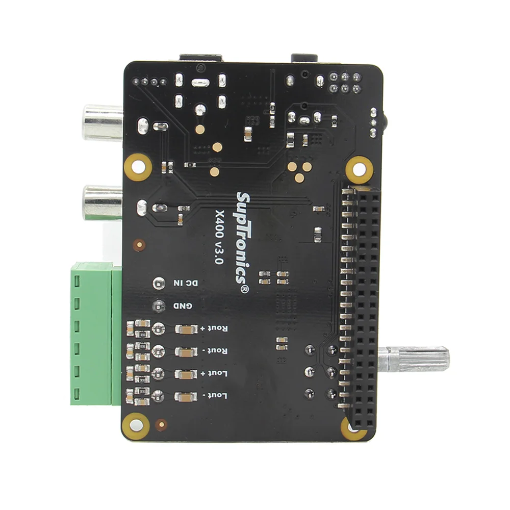 Плата расширения звука Raspberry Pi 4 Model B X400 I2S и металлический чехол с радиатором для