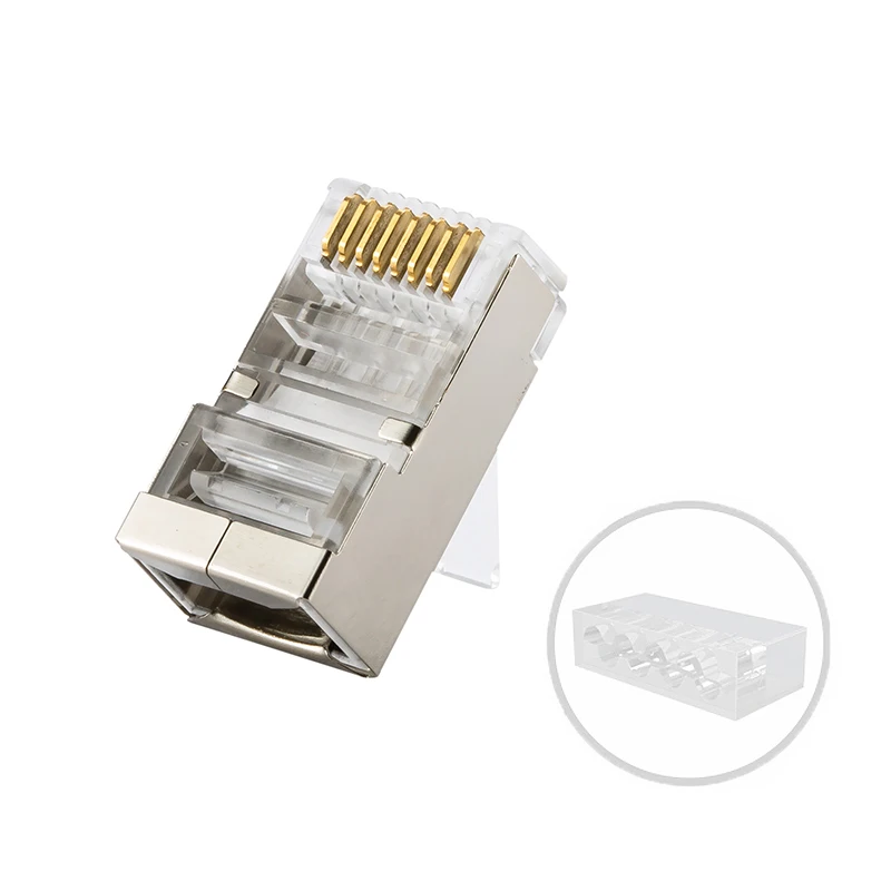 (50 шт./упак.) Сеть 10 Гб RJ45 Cat.6a модульные экранированные пробки включены провода