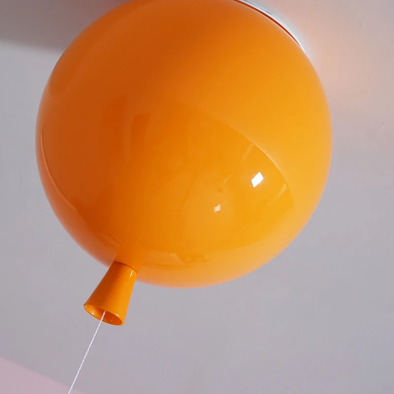 Lámparas de techo de globos coloridas, candelabro de luz E27 para cabecera de habitación de bebé, balcón, iluminación para escalera, sujetador