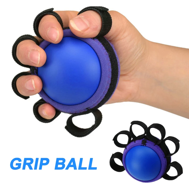 

Hot 1pcs Five Fingers Hand Grip Ball Muscle Power Training Exercise Fitness Equipment MVI-ing