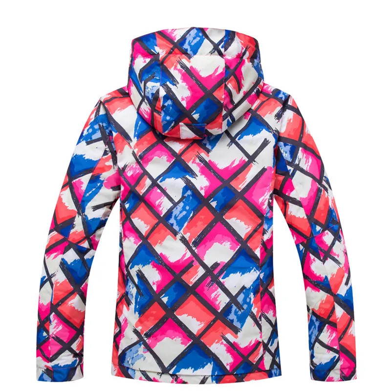 Лыжная куртка пальто для женщин ветрозащитная Водонепроницаемая Толстая теплая