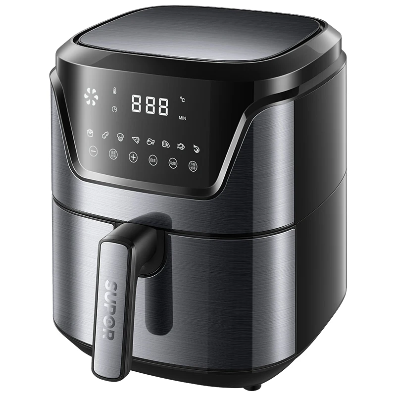

Smart Air Fryer Oil-free Electric Fryer 4.5L Household Toaster Oven Dehydrator LED Touch Type French Fries Maker