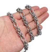 1 meter stainless steel 304 chunky knot big chains diy jewelry making accessories hip hop necklaces findings bracelets supplies