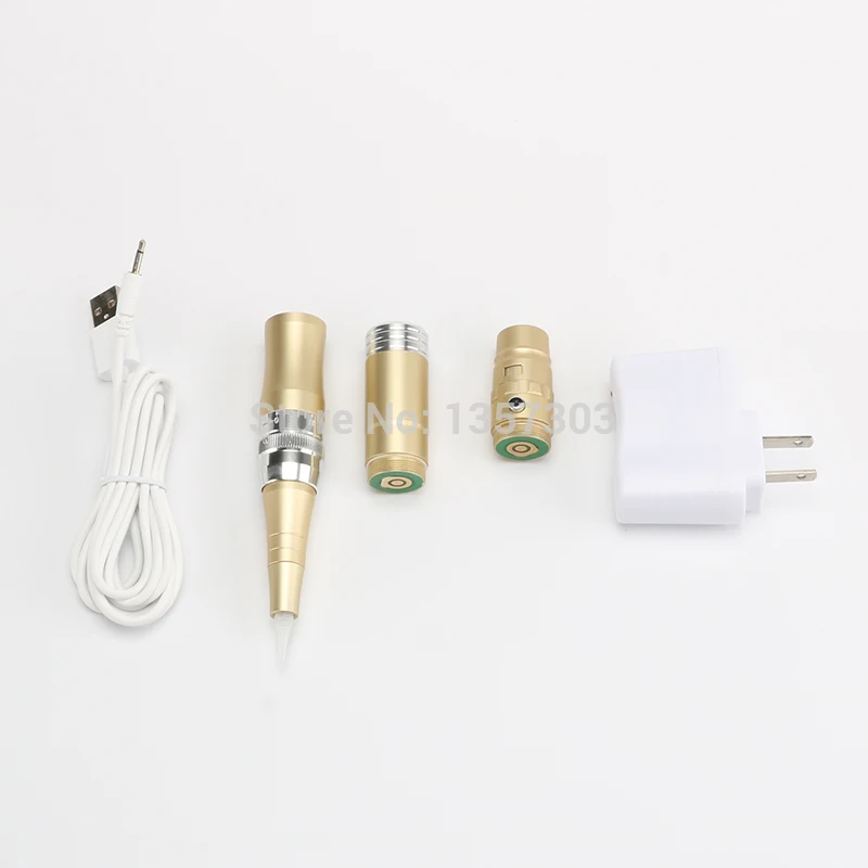 Новинка 2017 профессиональная микро-игла JS Color Golden с портативной батареей