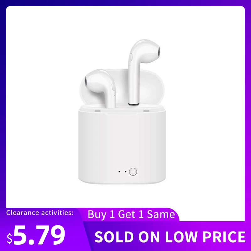 Горячая распродажа ANKEFACE Беспроводная гарнитура I7S TWS для всех смартфонов