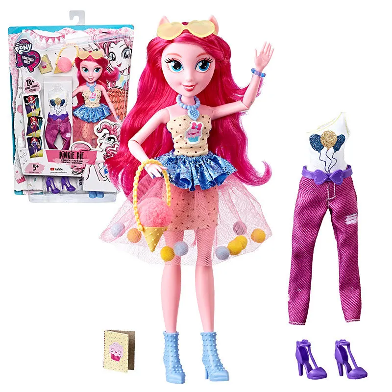 Hasbro My Little Pony страна девочка кукла полный набор кукол Ручные куклы Ziyue детские развивающие игрушки для принцесс - Цвет: Оранжевый