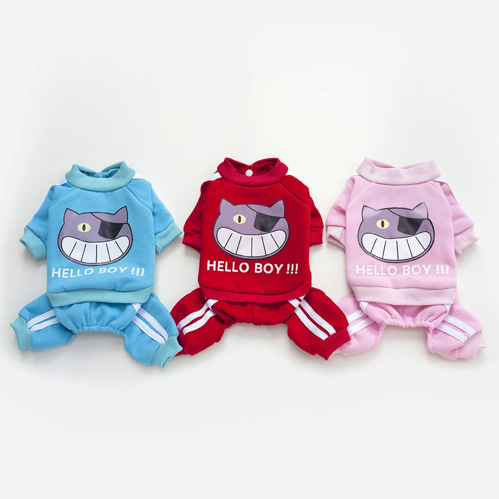 

Winter Pet Vest Warm Pets Clothing T-Shirt Puppy Chihuahua French Bulldog Hooded Coat Shirts Cute Printed Cotton Dog Clothes