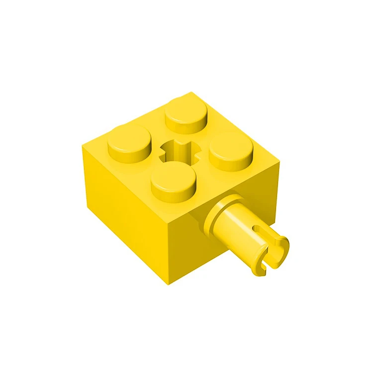 

10pcs Compatible MOC Brick Parts 6232 Brick Modified 2 x 2 with Pin and Axle Hole Building Block Particle DIY Kid Brain Toy