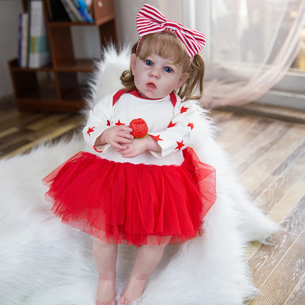 Hoomai новое платье принцессы 51 см похожая на настоящую гиперреалистичный Пупс