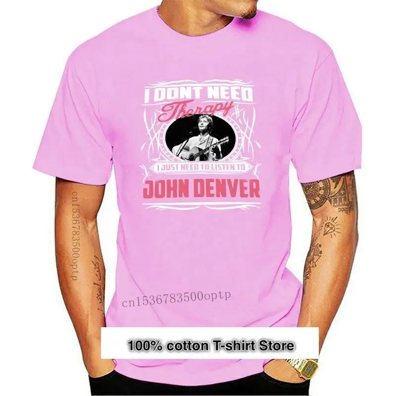 

Camiseta de John Denver para mujer, ropa de marca, algodón, novedad de 2021